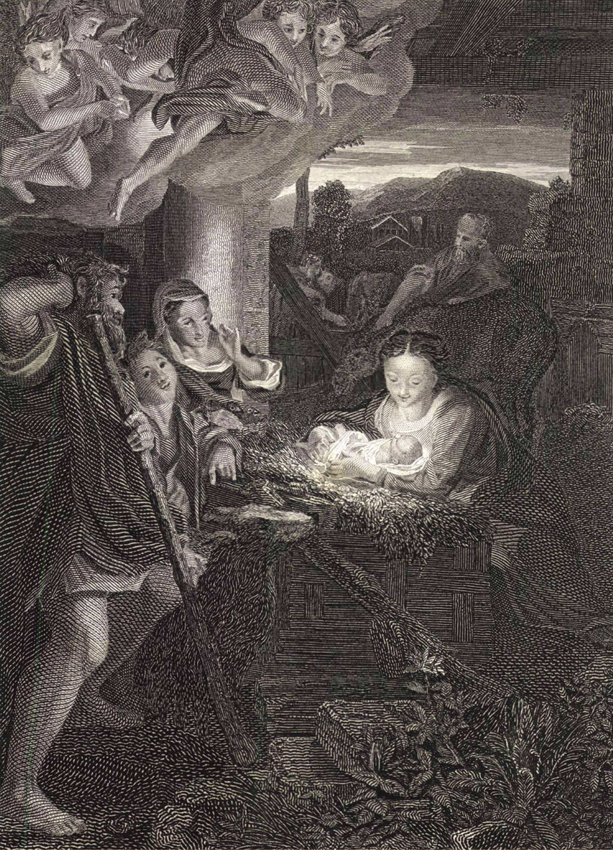 KEP 03452 The birth of Christ (engraving)