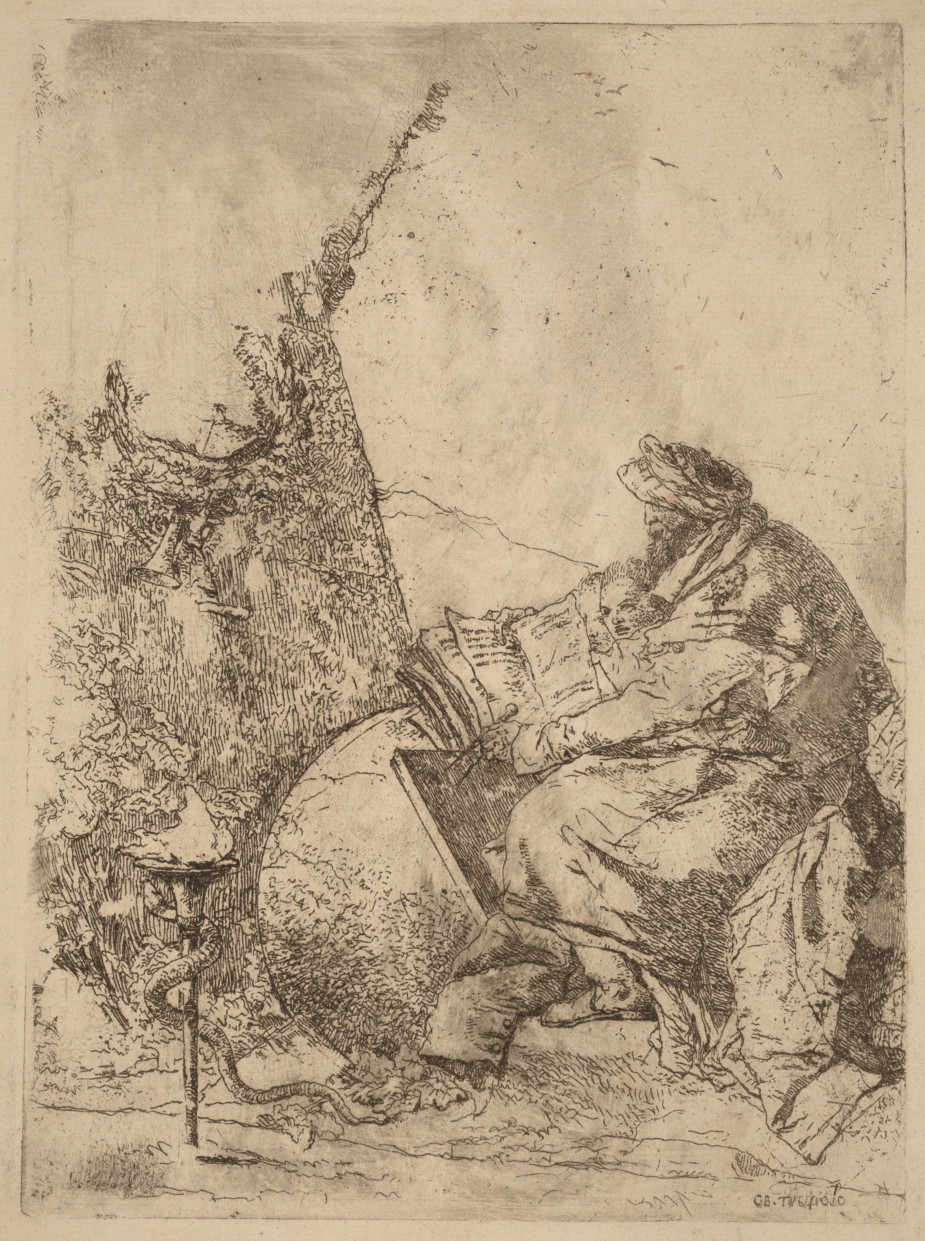 Giovanni Battista Tiepolo: Scherzi di Fantasia: Il filosofo (1750-60)