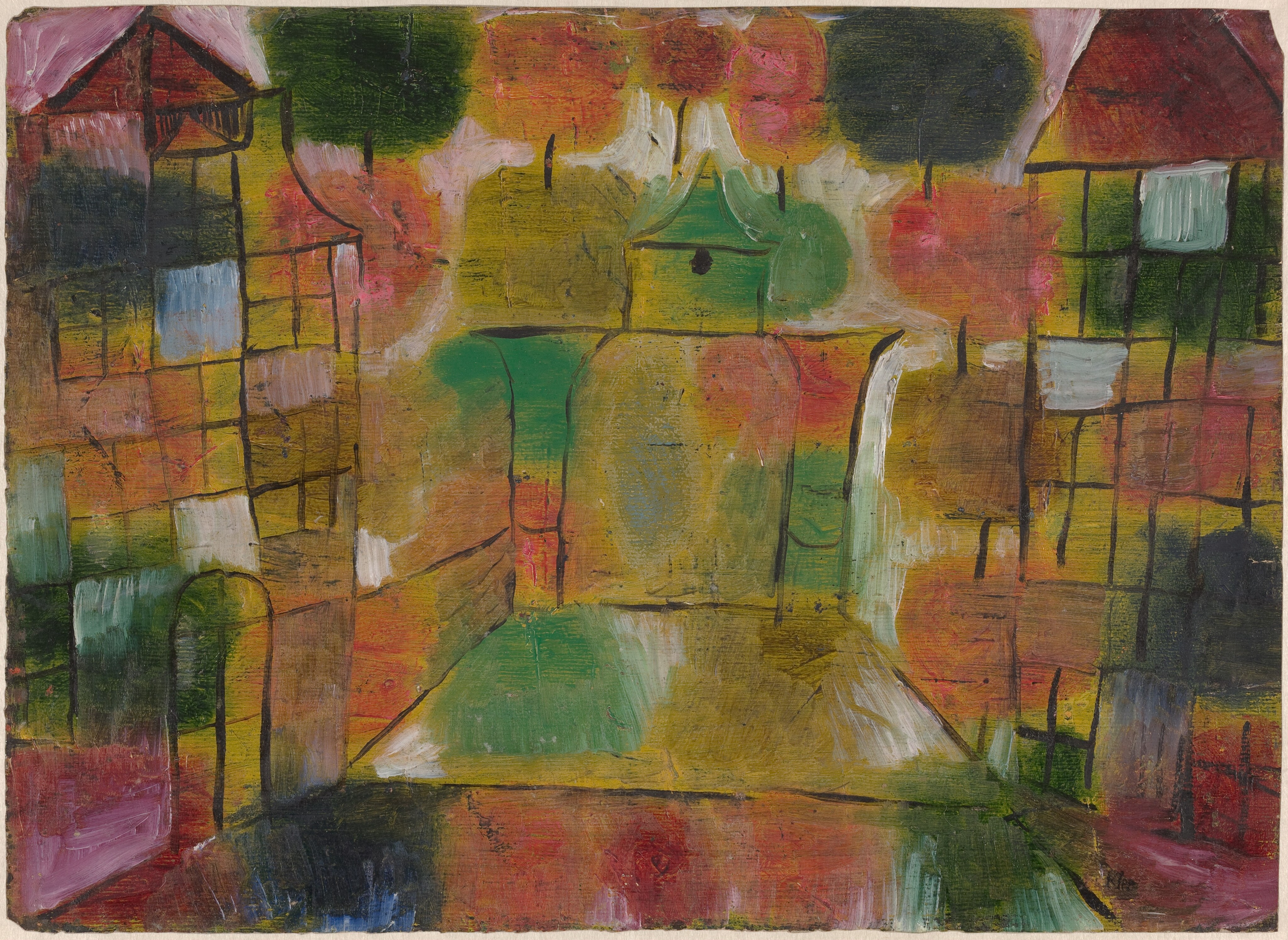 Paul Klee: Baum und Architektur--Rhythmen (1920) 