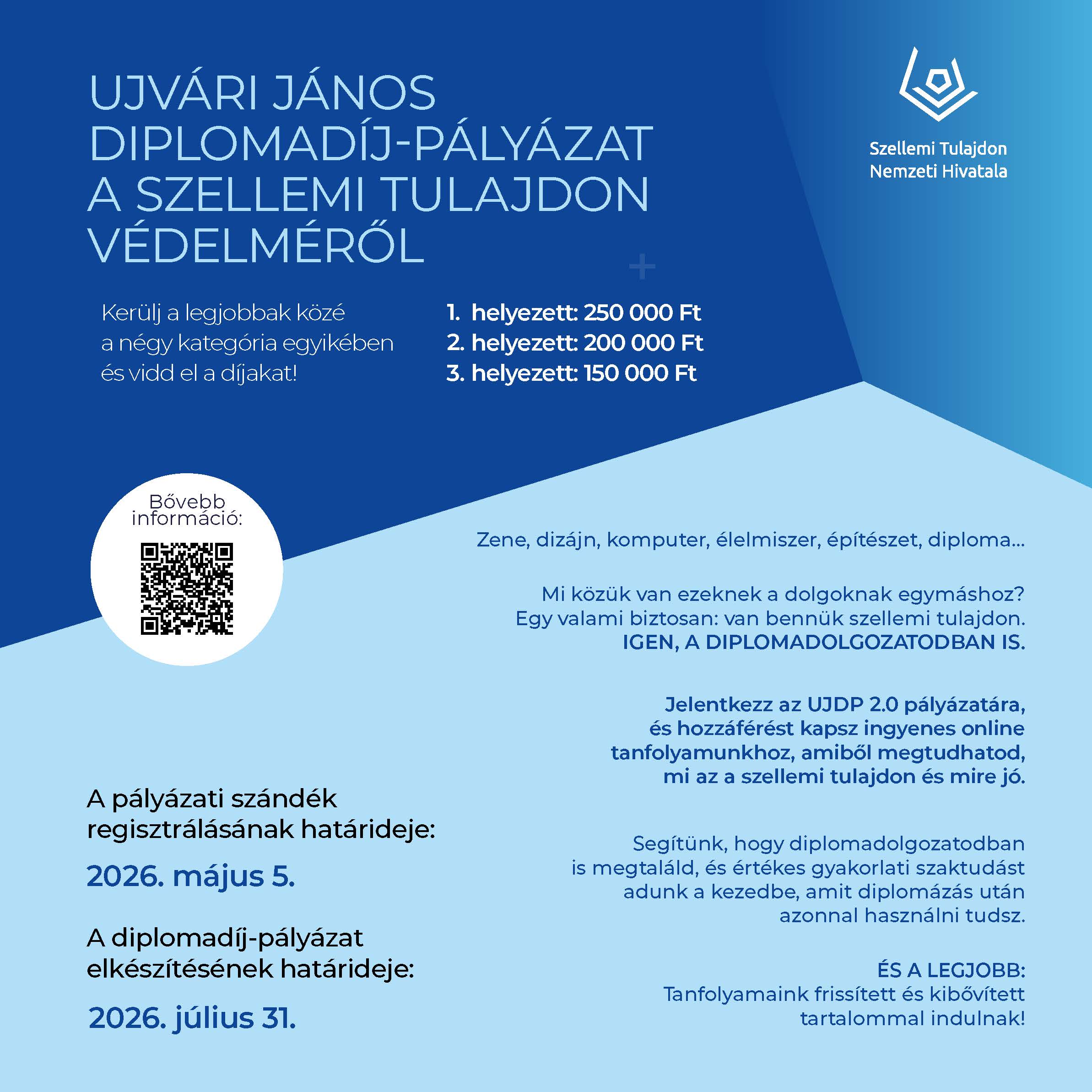 Ujvári János diplomadíj-pályázat felhívás
